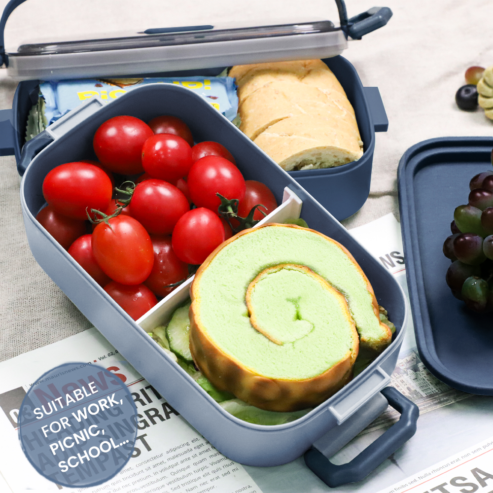 Lunch Box 1600ML, Bento Box Leak-Proof Dishwasher Microwave Safe BPA-Free