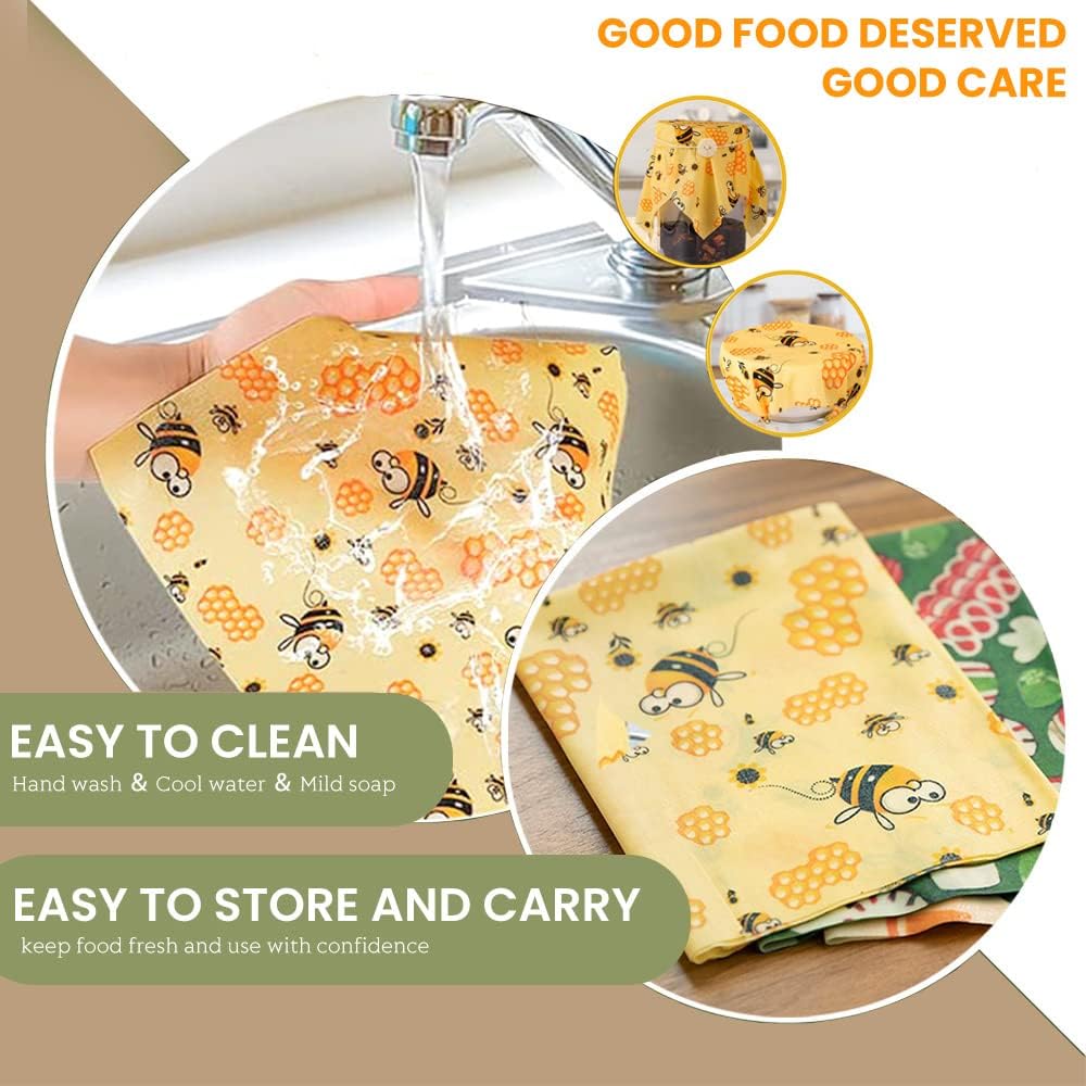 Beeswax wraps, organic wax paper, reusable beeswax cloths made from natural beeswax cotton