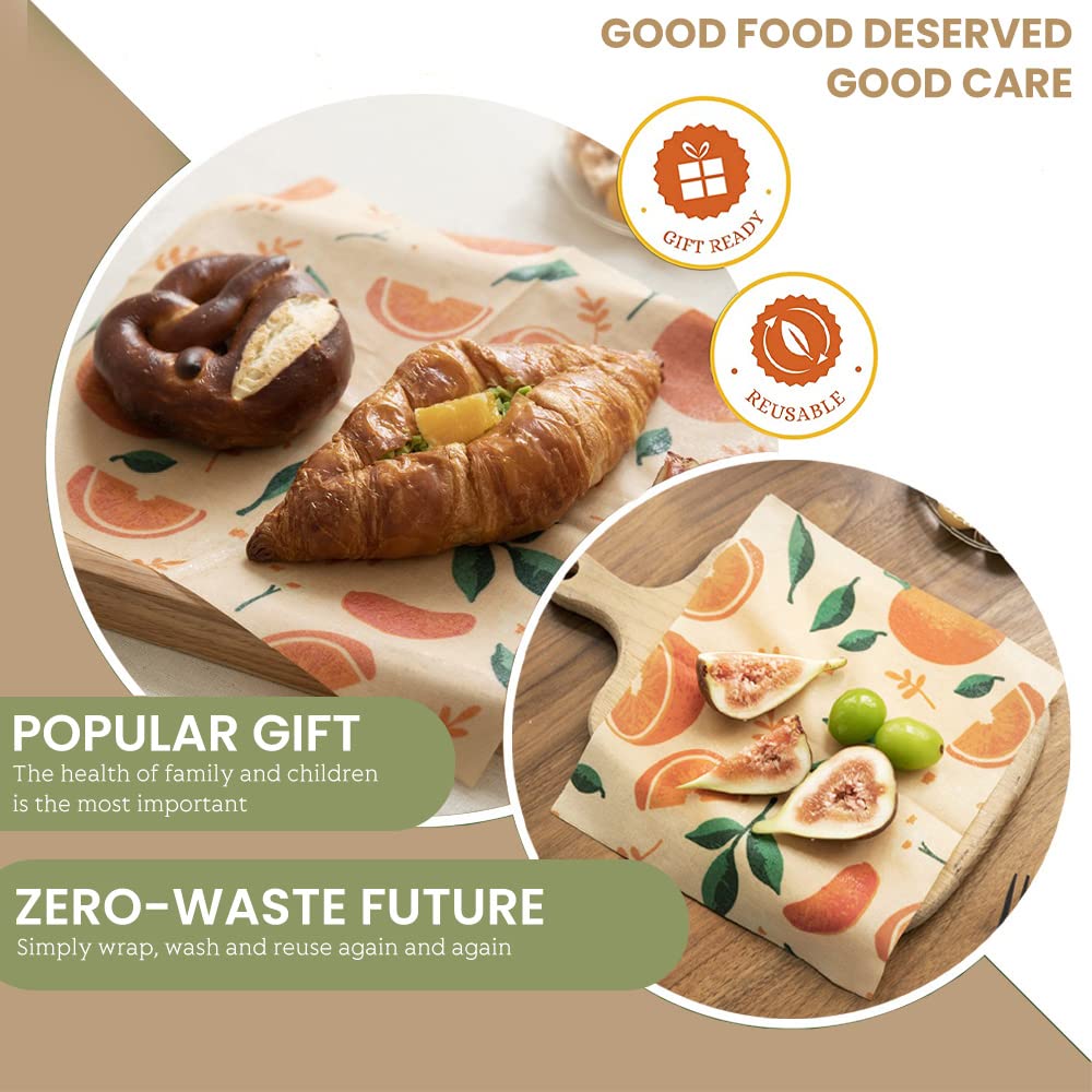 Beeswax wraps, organic wax paper, reusable beeswax cloths made from natural beeswax cotton