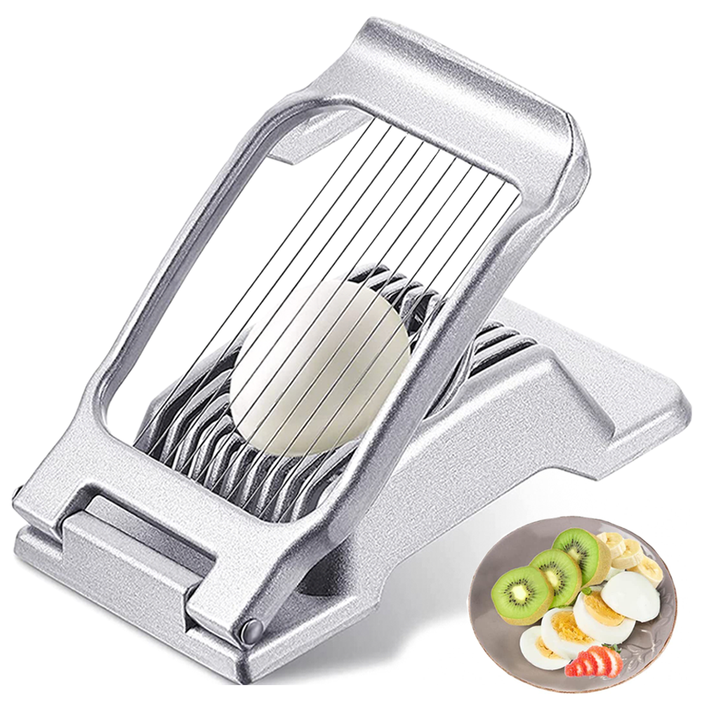 Aluminum Alloy Egg Slicer, Hard Boiled Egg Cutter, Professional Egg Cutter