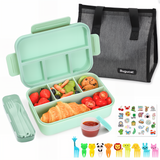 Bugucat Bento Lunch Box 1300ML with Lunch Bag, Kids & Adult Lunch Box with Cutlery