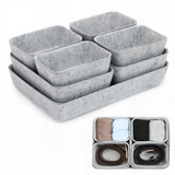 Bugucat Felt Drawer Organiser Stackable Desk Organiser Storage Boxes Organiser Kitchen