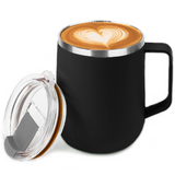 Coffee Mug To Go 500 ml, Thermal Mug, Stainless Steel Insulated Cup, Coffee Mug Thermal with Leak-Proof Cover and Handle