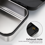 Bugucat Bento Lunch Box Stainless Steel Lunchbox 1000 ml, Leak-Proof Bento Box with Divider