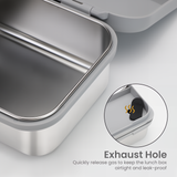 Bugucat Bento Lunch Box Stainless Steel Lunchbox 1000 ml, Leak-Proof Bento Box with Divider