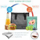 Bugucat Bento Lunch Box 1300ML with Bag - Leak-Proof with 5 Compartments,Cutlery for Kids and Adults