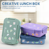 Bugucat Bento Lunch Box 1300ML with Lunch Bag, Kids & Adult Lunch Box with Cutlery
