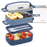 Lunch Box 304 Stainless Steel 1100ML,Bento Box Leak-Proof Dishwasher Microwave Safe