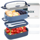 Lunch Box 1600ML, Bento Box Leak-Proof Dishwasher Microwave Safe BPA-Free