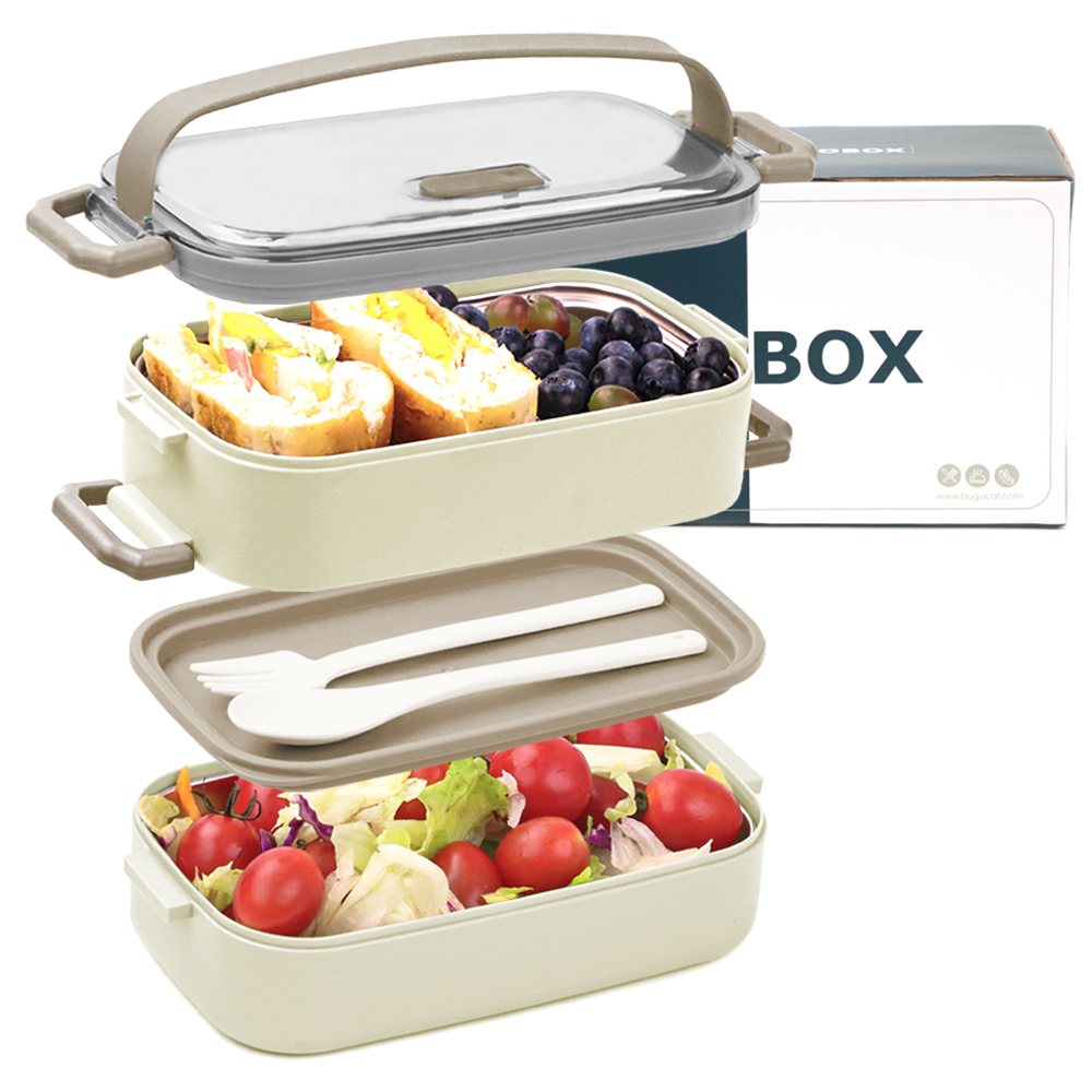 Lunch Box 304 Stainless Steel 1100ML,Bento Box Leak-Proof Dishwasher Microwave Safe