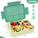 Lunch Box 1330ML 26 PCS,Bento Box Leak-Proof Dishwasher Microwave Safe BPA-Free