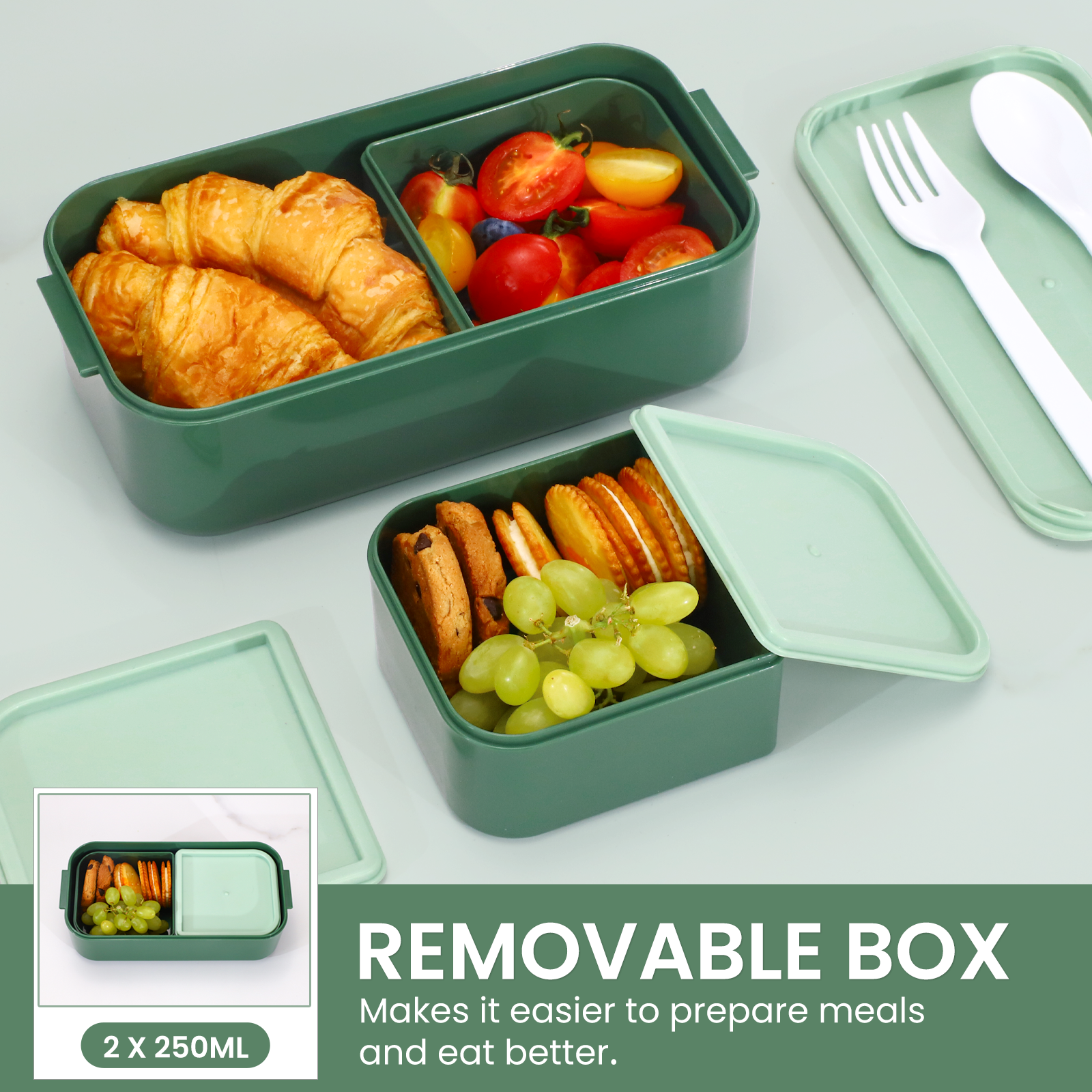 ILunch Trennwände Für Bentgo Fresh Lunchbox – 2 Stück, BPA-frei, Spülmaschinengeeignet, Ersatz-Trennwände