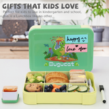 Bugucat Bento Lunch Box 1330ML 12 PCS,Kids Lunch Box Bento Boxes with 6 Compartments Cutlery,Leak Proof Lunchbox Snack Boxes for Kids Adult,Kids Lunch Box with Compartments for Kindergarten
