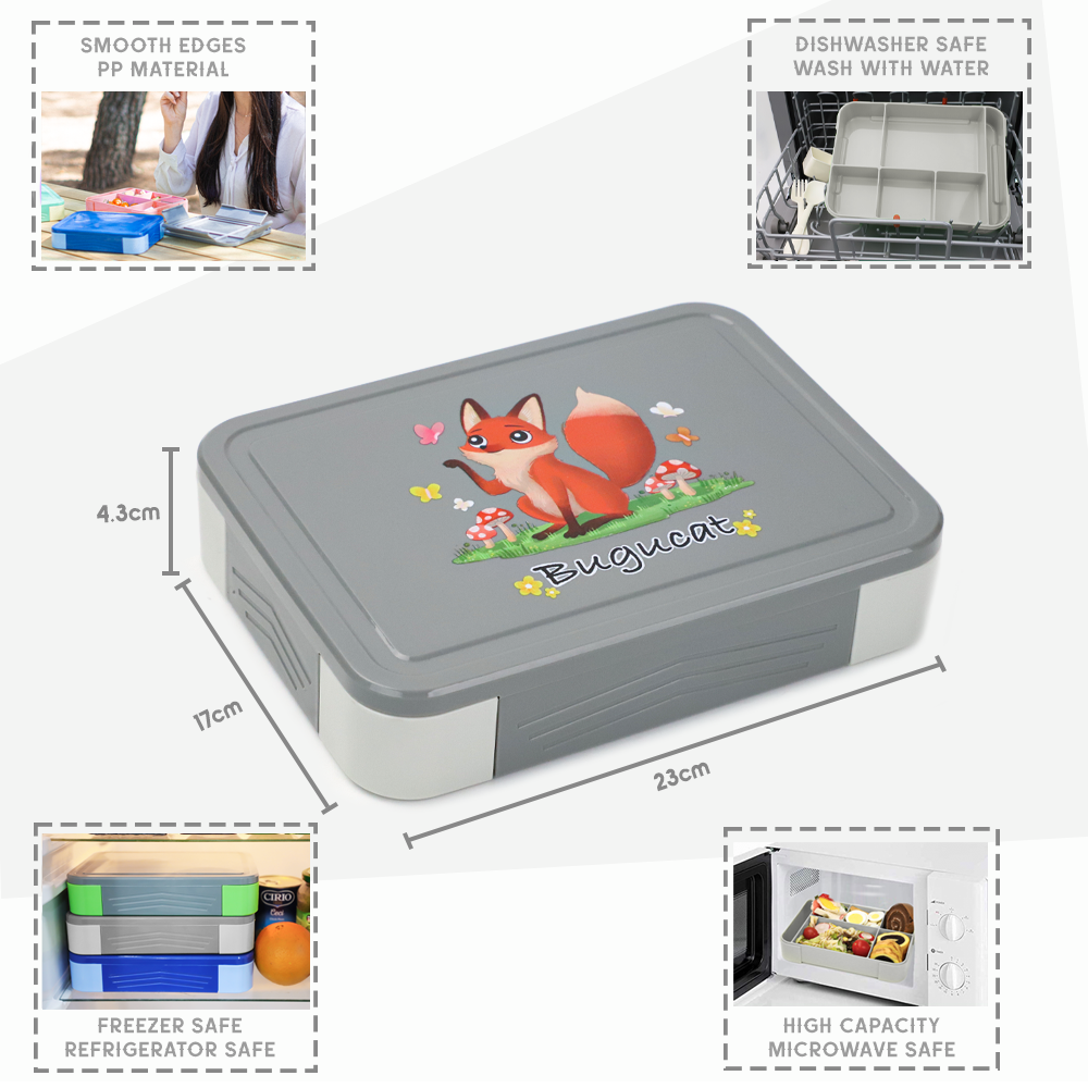 Lunch Box 1330ML Cartoon Kinds, Bento Box Leak-Proof Dishwasher Microwave Safe BPA-Free