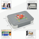 Bugucat Bento Lunch Box 1330ML 12 PCS,Kids Lunch Box Bento Boxes with 6 Compartments Cutlery,Leak Proof Lunchbox Snack Boxes for Kids Adult,Kids Lunch Box with Compartments for Kindergarten