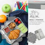 Bugucat Bento Lunch Box 1330ML 12 PCS,Kids Lunch Box Bento Boxes with 6 Compartments Cutlery,Leak Proof Lunchbox Snack Boxes for Kids Adult,Kids Lunch Box with Compartments for Kindergarten