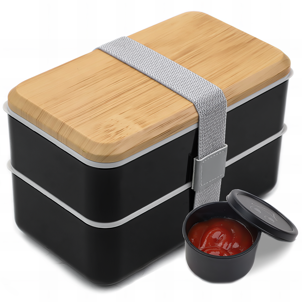 Bento Lunch Box 1400ML, Stackable Lunch Box Bento Boxes,2 Layer 2 Compartments