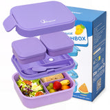 Bento Box 1300ML - 2 Layer Compartments Leak Proof Lunch Container with Cutlery for Adults and Kids