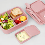 Bento Box 1300ML - 2 Layer Compartments Leak Proof Lunch Container with Cutlery for Adults and Kids