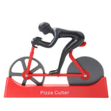Bicycle Pizza Cutter,Dual Pizza Wheel Slicer Strong Solid Sharp, Pizza Knife