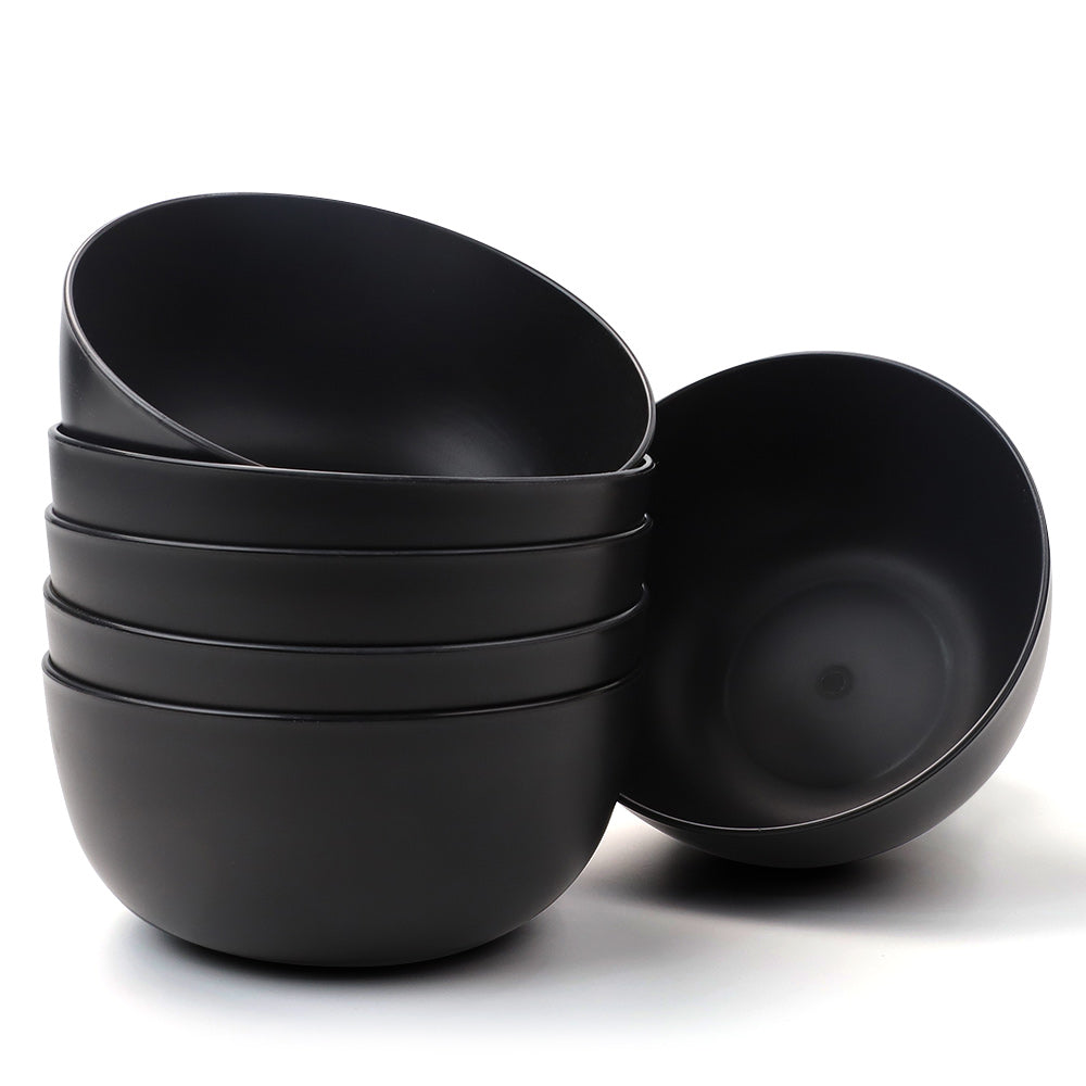 Müslischalen 6 STK 1400ML, große Kapazität Kunststoffsalatschalen für Suppe Getreide Ramen Salat