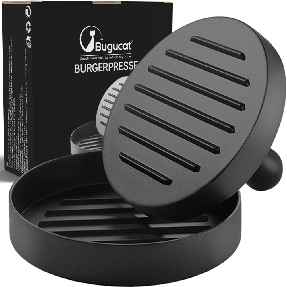 Bugucat Burger Press 50 Patty Papers Set Non-Stick Hamburger Press P