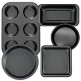 Baking Trays 5 Pieces for Oven Non-Stick Bakeware Carbon Steel Cake Molds