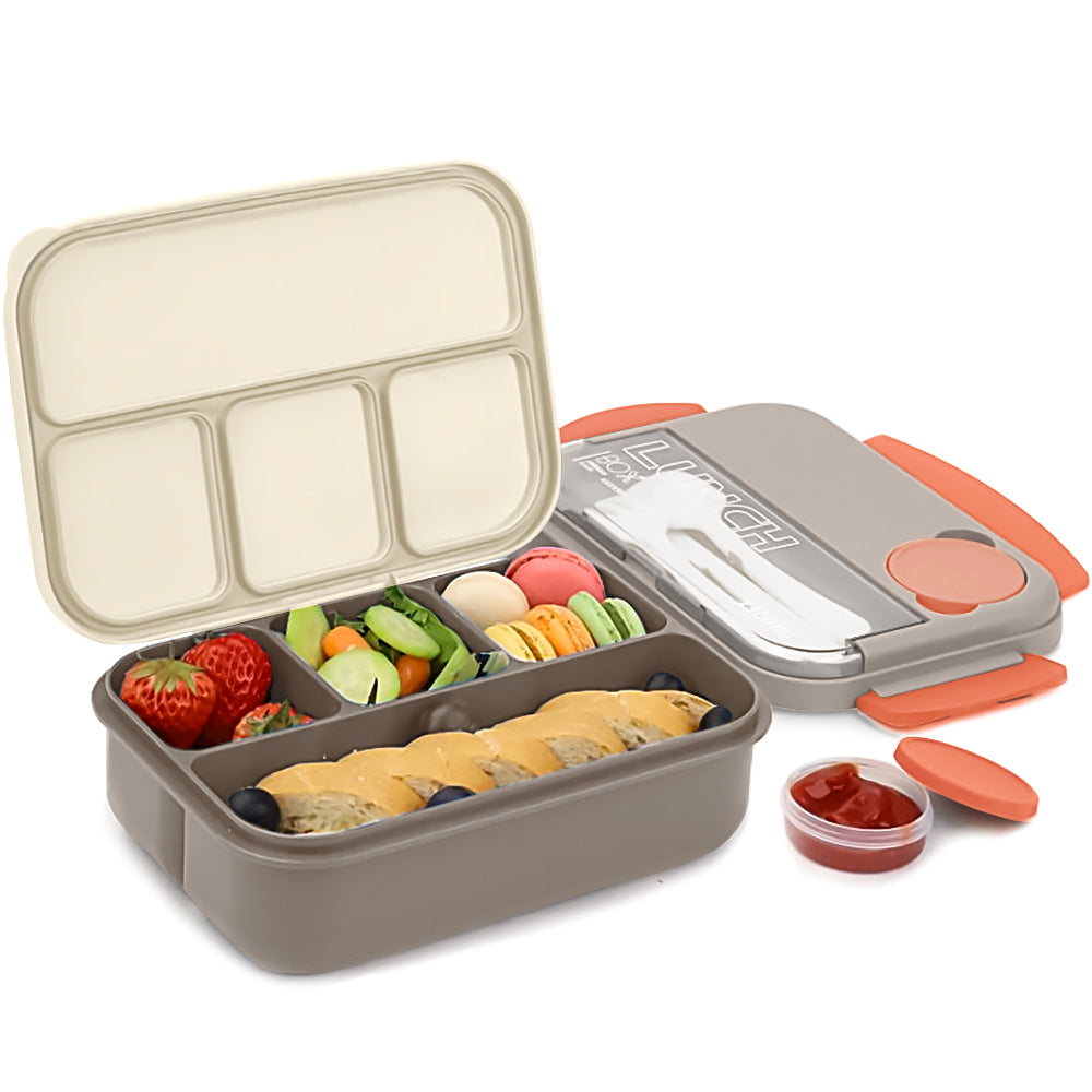 Bugucat Bento Lunch Box 1300ML,Kids Lunch Box Bento Boxes with 4 Compa