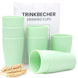 8pcs Plastic Cups 280ml, Reusable Drinking Tumbler Cups  for Camping BBQs Picnics