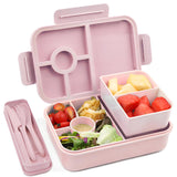 Bugucat Bento Lunch Box 1300ML,Kids Lunch Box Bento Boxes with 4 Compartments Cutlery,Leak-Proof Lunchbox Snack Boxes for Kids Adult,Kids Lunch Box with Compartments for School Kindergarten Office