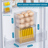 Bugucat Fridge Organisers, Fridge Storage Organiser Kitchen Clear Storage Organiser