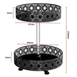 Bugucat 360° Rotating Spice Rack, 2 Tier Turntable Spice Rack Cupboard Organizer,Lazy Susan Spice Rack Organizer Turntable,Kitchen Spice Holder,Revolving Condiment Holder For Kitchen Pantry Bathroom