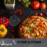 Bugucat Bicycle Pizza Cutter, Pizza Wheel Slicer Strong Solid Sharp,Pizza Knife Great Idea for Cyclists Pizza Lovers Pizza Accessories with Stainless Steel,Bike Non-Stick Cutting Wheels