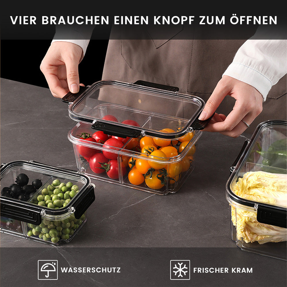 Food Storage Containers, Plastic Food Containers Set, Stackable Storage Boxes Reusable
