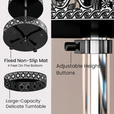 Bugucat 360° Rotating Spice Rack, 2 Tier Turntable Spice Rack Cupboard Organizer,Lazy Susan Spice Rack Organizer Turntable,Kitchen Spice Holder,Revolving Condiment Holder For Kitchen Pantry Bathroom