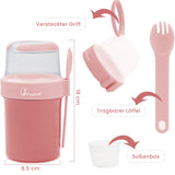 Cereal Cup,Yogurt Cups Milk Jar, Leak-Proof Breakfast Container Yoghurt Pot