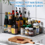 Bugucat Fridge Organisers 6 Packs, Fridge Storage Organiser Kitchen Clear Storage Organiser Stackable, Refrigerator Organiser Bins Storage Container Box for Freezer, Kitchen, Cabinets, Pantry