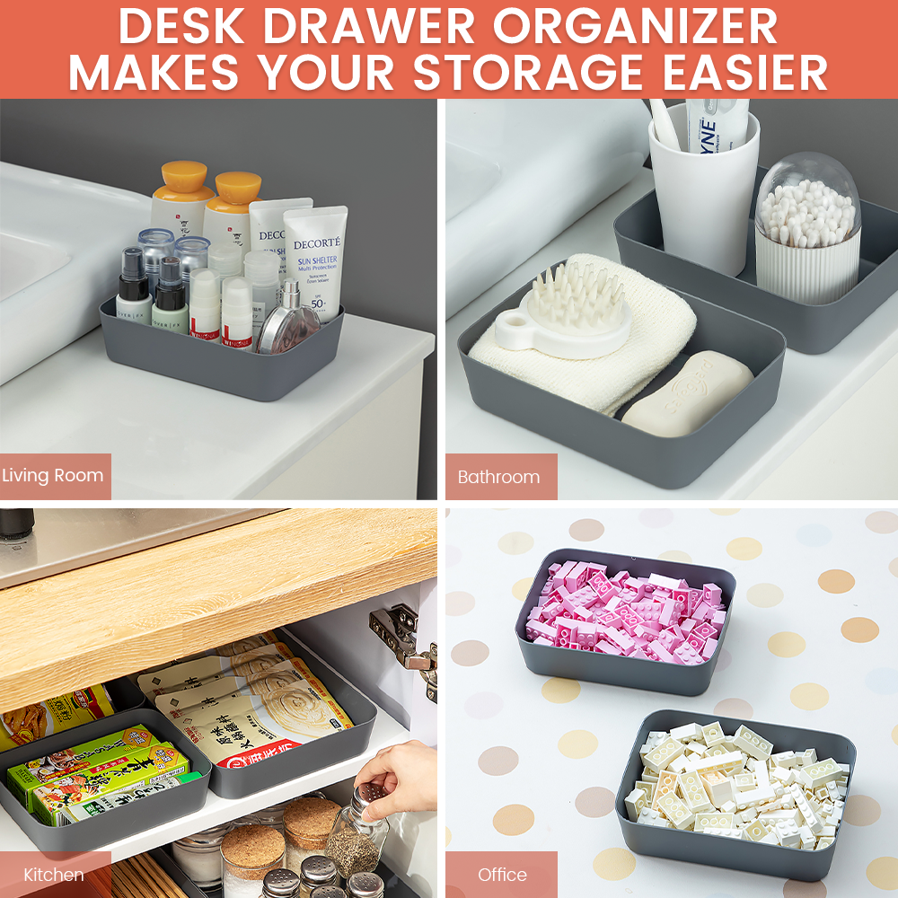 Desk Drawer Organizer 8 pcs, Drawer Organizer Practical Desk Organizer Drawers