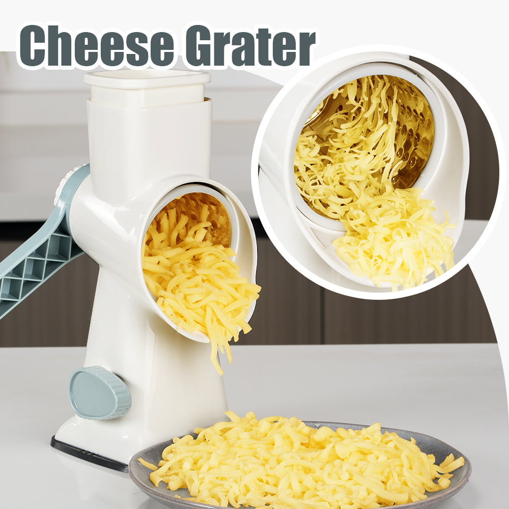 Bugucat Manual Vegetable Cutter, Vegetable Slicer, Drum Grater, Cheese Grater