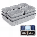 Bugucat Felt Drawer Organiser Stackable Desk Organiser Storage Boxes Organiser Kitchen