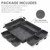 Bugucat Felt Drawer Organiser Stackable Desk Organiser Storage Boxes Organiser Kitchen