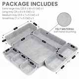 Bugucat Felt Drawer Organiser Stackable Desk Organiser Storage Boxes Organiser Kitchen