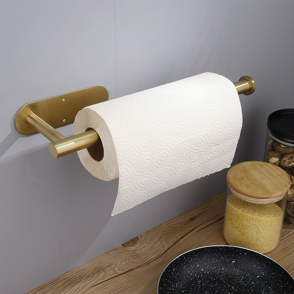 Kitchen Roll Holder, Kitchen Paper Rack Wall Mounted Toilet Paper Holder Napkins Storage Rack Holder