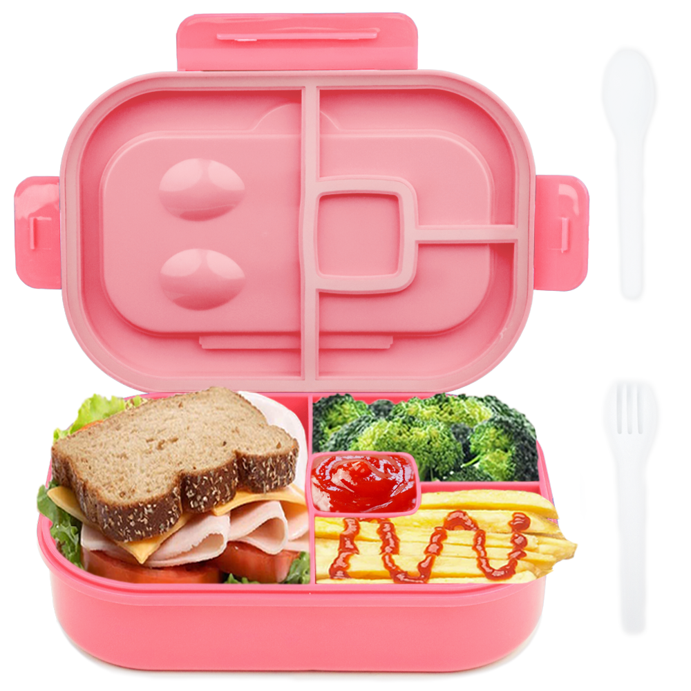 MaMix 4 Stück Snackbehälter für Kinder, 4 Fächer, Bento-Snack-Box,  Snackbehälter für Erwachsene/Kleinkinder, Mahlzeiten-Vorbereitungsbehälter  für Schule, Reisen (Marcon) : : Küche, Haushalt & Wohnen