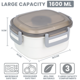 Salad Bowl 1600ML, Leak-Proof Bento Box Lunch Box  Dishwasher Microwave Safe BPA-Free