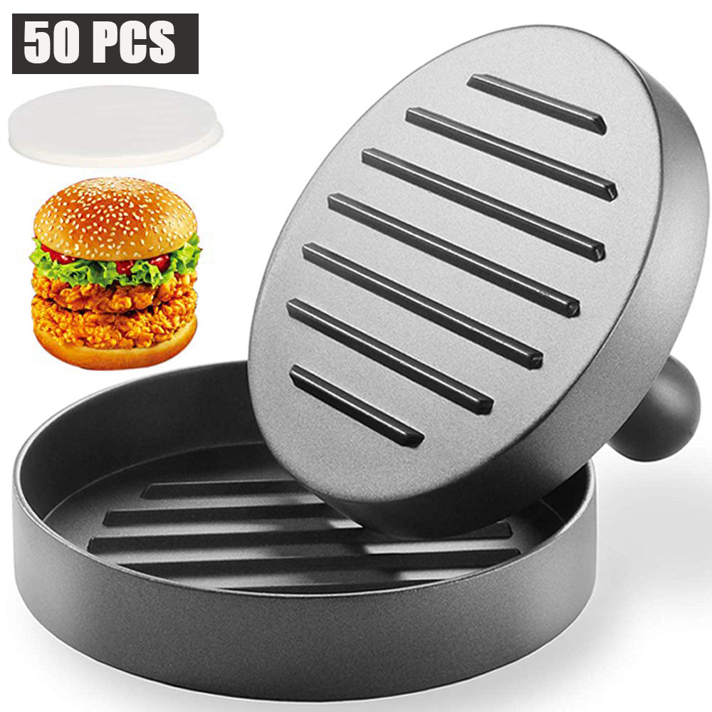 Bugucat Burger Press 50 Patty Papers Set Non-Stick Hamburger Press P