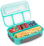 Bugucat Lunch Box 1300ML, Kids Adult Bento Box with 4 Compartments and Spoon, Reusable Food Container Lunch Containers for School Work and Travel Microwave & Dishwasher & Freezer Safe, BPA Free