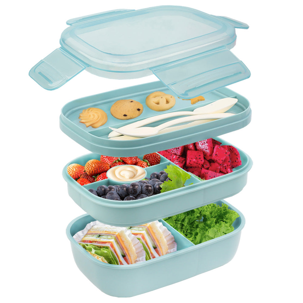 Lunch Box 1900ML, Bento Box Leak-Proof Dishwasher Microwave Safe BPA-Free