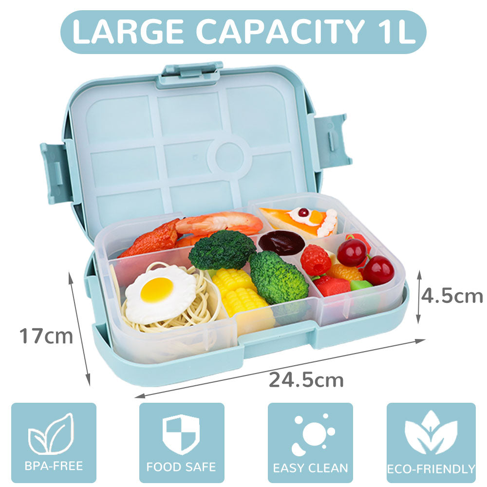 Lunch Box 1400ML Set, Bento Box Leak-Proof Dishwasher Microwave Safe B –  Bugucat Home