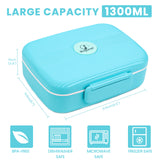 Lunch Box 2400ML, Bento Box Leak-Proof Dishwasher Microwave Safe BPA-F –  Bugucat Home